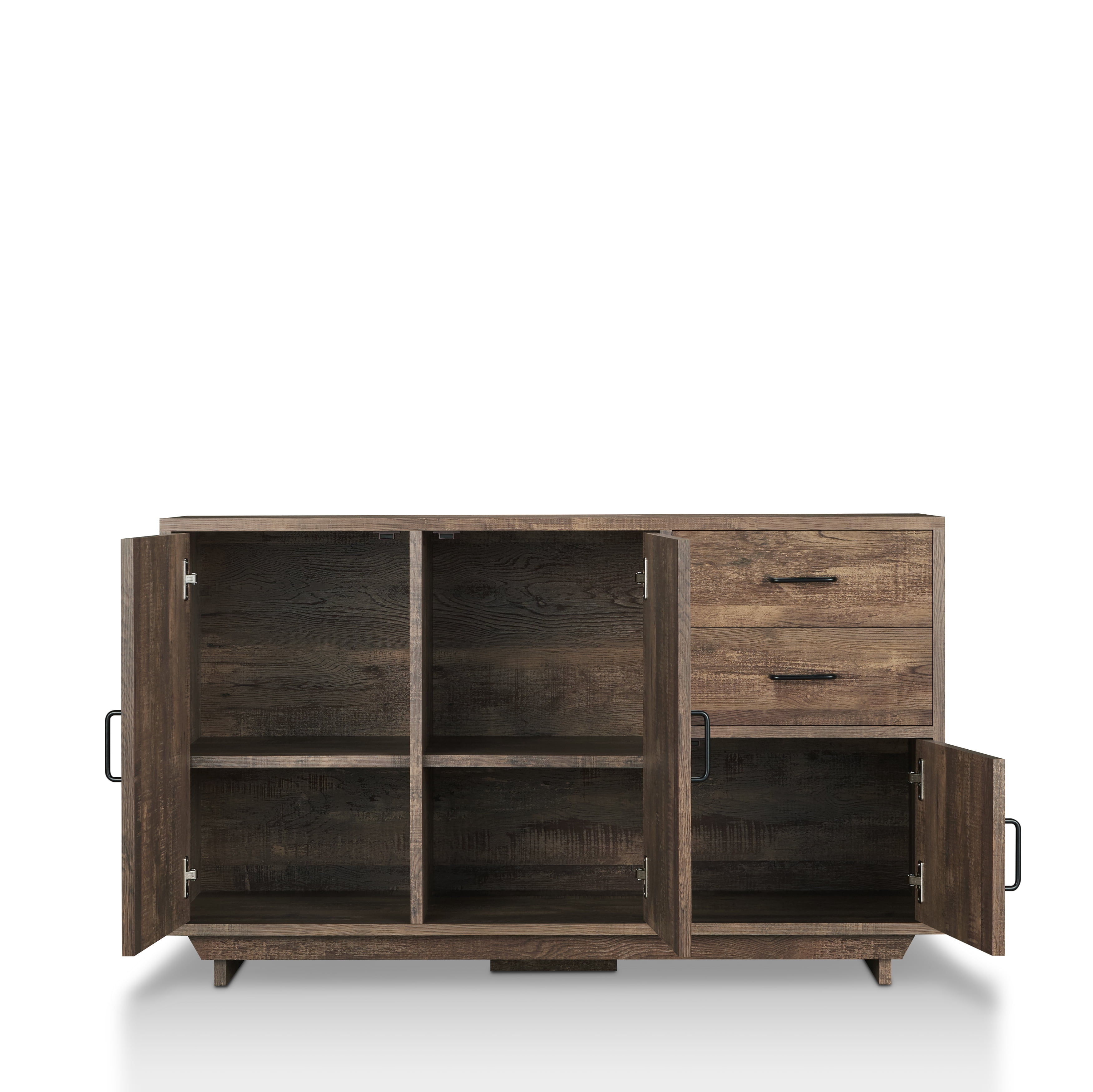 Furniture of America Peter Multi-Storage Buffet, Reclaimed Oak