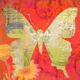 thumbnail image 2 of Robertson, Walter  15x15 White Modern Wood Framed Museum Art Print Titled - Red Pop Butterfly, 2 of 4