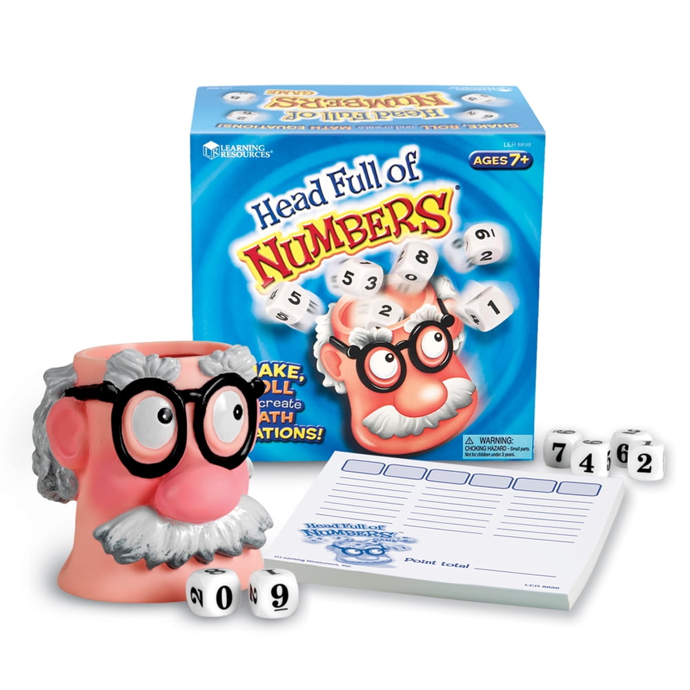Learning Resources Head Full of Numbers, Math Games For Kids, Ages 7+ -  Walmart.com