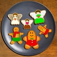 thumbnail image 4 of Christmas Cookie Cutter Set 18 Piece Gingerbread Man Snowflake Tree Heart Star Angel Shapes for Holiday Winter Baking, 4 of 8