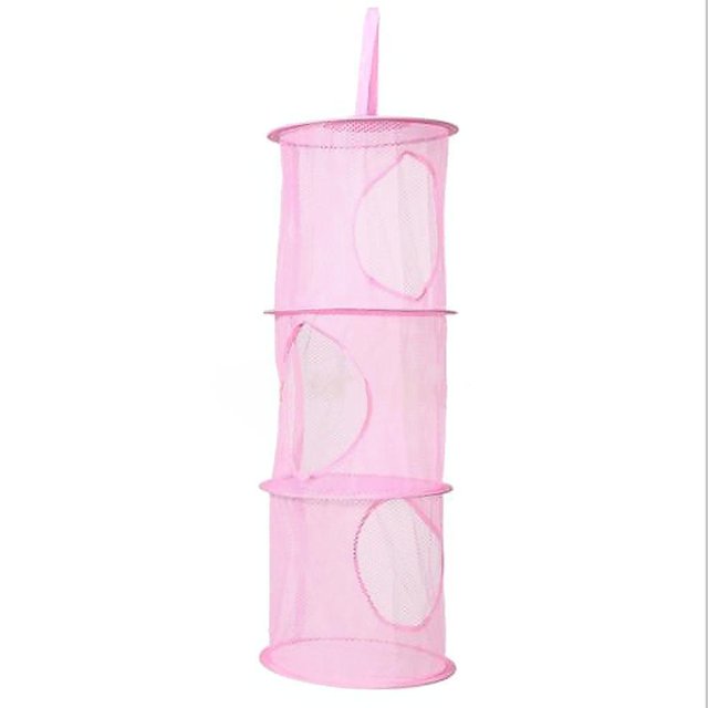 Plegable De 3 Capas De Almacenamiento De Mal De Cesta Del Juguete Que Sunnimix Almacenamiento colgante