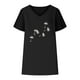 thumbnail image 3 of Camisetas de Cuello en V Mujeres Impresas Manga Corta Camiseta Casual, Ligera Y Básica de las Mujeres Camisetas Casuales, 3 of 4