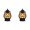 Black3, variant on 2Pcs Halloween LED Light Up Pumpkin Lantern Handheld Decor, Battery Operated Spooky Funny Expression Pumpkin Lamp for Indoor Outdoor Party and Trick-or-Treat Celebrations 3x4.7 Inch Black