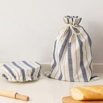 GRMUAIT 2 Pack Reusable Bread Bags for Homemade Bread Sourdough with Bowl Cover