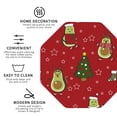 thumbnail image 4 of Disketp Avocado Christmas Funny Coasters,6 Pcs Leather Coasters With Holder, Perfect Housewarming Hostess Gifts,Protect Furniture From Water Marks Scratch And Damage, 4 of 9
