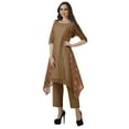 thumbnail image 3 of Moomaya Ensemble Kurti Kurta Pantalon pour Femmes Col Bateau Imprimé Robe 2 Pcs Tenue Ethnique, 3 of 6