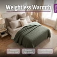 thumbnail image 5 of Vianney - Twin Comforter - 71x93 Inches - Reversible Olive Bedding with Triangular Quilt Pattern - Lightweight and Breathable Year-Round Blanket, 5 of 8