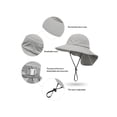 thumbnail image 3 of Kids Little Boy Girl UPF 50+ Sun Protection Bucket Hat Toddler Summer Outdoor Beach Wide Brim Outdoor Sun Hats 2-6T, 3 of 8