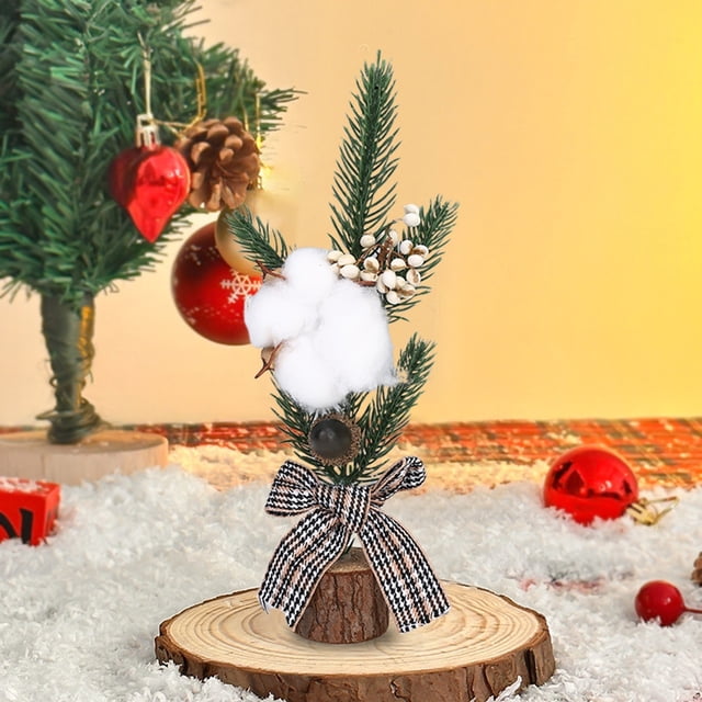 Xihbxyly Mini Árbol de Navidad, Material de Polietileno, Diseño de Estilo Escandinavo, Elegante Decoración para Habitaciones, Ideal para Salas de Estar, Dormitorios y Fiestas, 25 Cm.