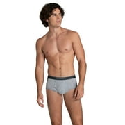 Fruit of the Loom Mens Cotton Briefs, Moisture-Wicking, Mid-Rise Fashion Brief Underwear, 6-Pack, S-5XB
