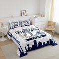 thumbnail image 3 of Erosebridal Football Print Bedding Twin Comforter Set,Ball Game Down Comforter,Sport Decor,Reversible,Lightweight,2 Piece, 3 of 7