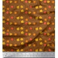 thumbnail image 1 of Soimoi Modal Satin Fabric Square & Floral Artistic Fabric Prints By Yard 42 Inch Wide, 1 of 1