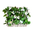 Artificial Hedge Fence Expandable Faux Leaf Screen Privacy Wall Balcony ...