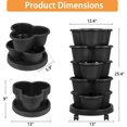 thumbnail image 2 of Jardinera vertical VECELO de 5 niveles con riego automático, color negro, 2 of 7