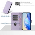 thumbnail image 4 of Allytechgroup Wallet Phone Case for Google Pixel 9A, RFID Blocking Crossbody Shoulder Strap + Hand Wrist Flip Cover Stand Credit Cards Holder Protective Case for Girls Women, Purple, 4 of 9