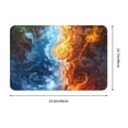 thumbnail image 3 of Bingfone Red And Blue Flame Waves Door Mat 16"x24" Front Entrance Non-Slip Low Profile Washable for Entryway, 3 of 7