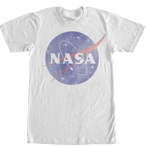 Men's NASA Logo  Graphic Tee White Small
