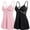 Black/Pink, variant on Women's Lingerie Sexy Lace Babydoll – Sheer Nightgown Sleepwear Black L