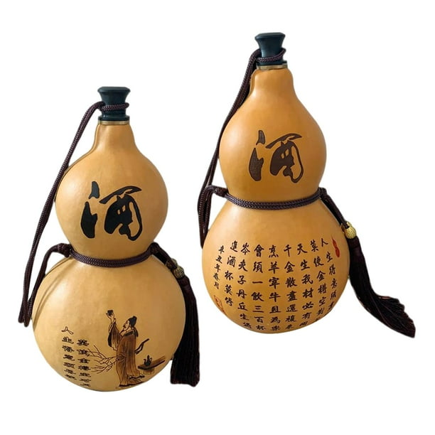 Set de 2 Botellas de Agua Colgantes de 150ml Diseño Artesanal Estilo A Estilo B