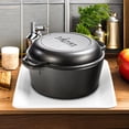 thumbnail image 3 of Hierro fundido presazonado Dutch Oven Lodge de 5 litros con tapa de 10.25 pulgadas, 3 of 3