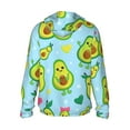 thumbnail image 3 of Haiem Cartoon Avocado UPF 50+ Fishing Shirts for Men Long Sleeve UV Sun Protection Hoodie Non-Mask Outdoor Hiking Shirts, 3 of 9