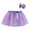 A01-Purple, variant on Girls Ribbon Tutu Skirt 2T-11T Rainbow Layered Tiered Ballet Satin Waist Dress with Hair Bow,Purple