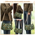 thumbnail image 4 of FORMRS Womens Shoulder Bag with Chain Strap Clutch Purse Cute Tote Handbag, Green Flowers Pattern, 4 of 7