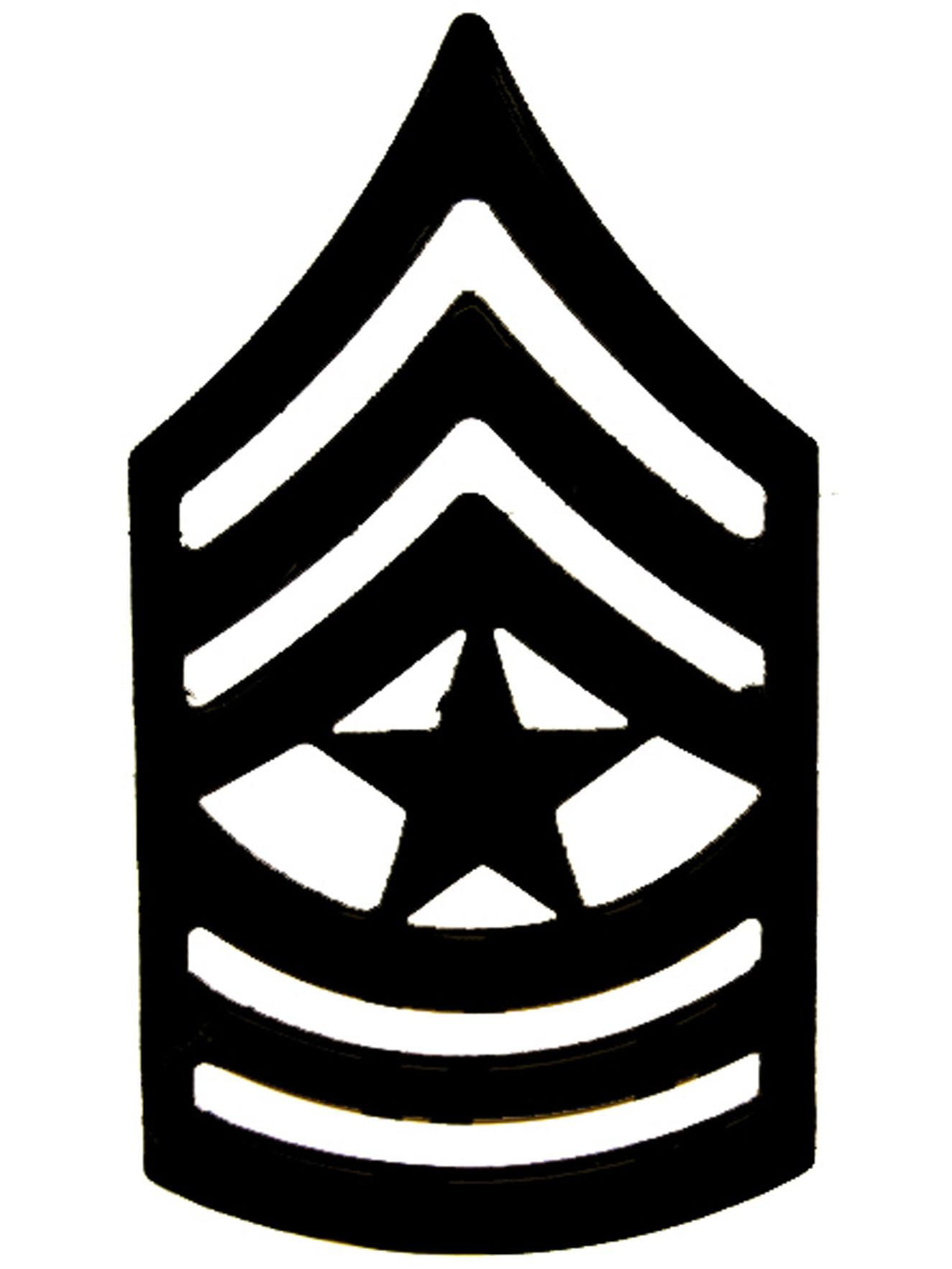 U.S. Army E9 Staff Sergeant Major Pin Subdued 1