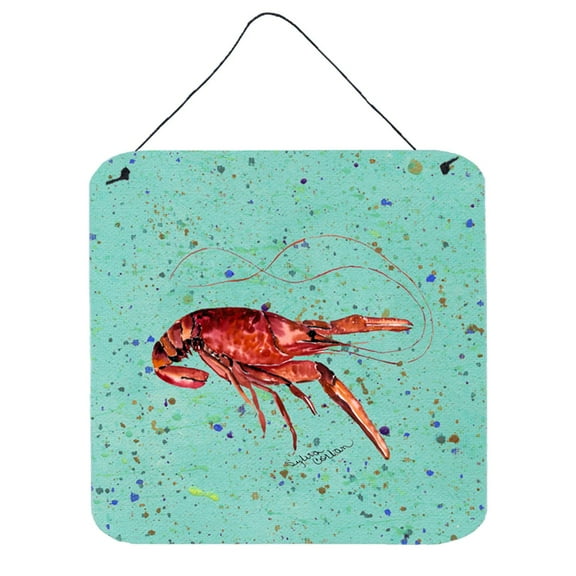 Carolines Treasures 8461DS66 Crawfish Wall or Door Hanging Prints 6HX6W multicolor