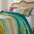 thumbnail image 4 of Greenland Home Fashions  Aurora Vintage Boho Quilt and Pillow Sham Set Pink - Full - Queen, 4 of 5