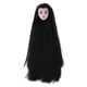 thumbnail image 2 of Cabezas de muñeca de maquilje de práctica de plástico, para muñeca 1/6, cabeza de maquilje de práctica con pelo rgo y liso negro Zulema Peluca de cabeza de muñeca, 2 of 8