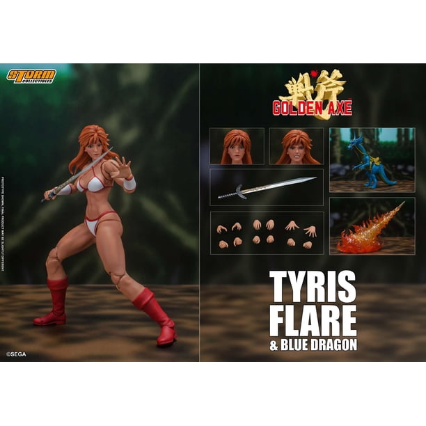 Storm Collectibles Golden Axe Tyris Flare and Blue Dragon 1/12