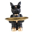 thumbnail image 2 of Baratijas de Estatua de Escultura de Perro Nórdico para Decoración Del Hogar Del de La Sala de Estar , negro B-negro BLESIY llavero de estatua de resina, 2 of 4