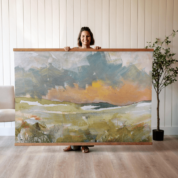 Abstract Oil Painting Poster, Oversized Tapestry Wall Hanging , 597, Poster Only