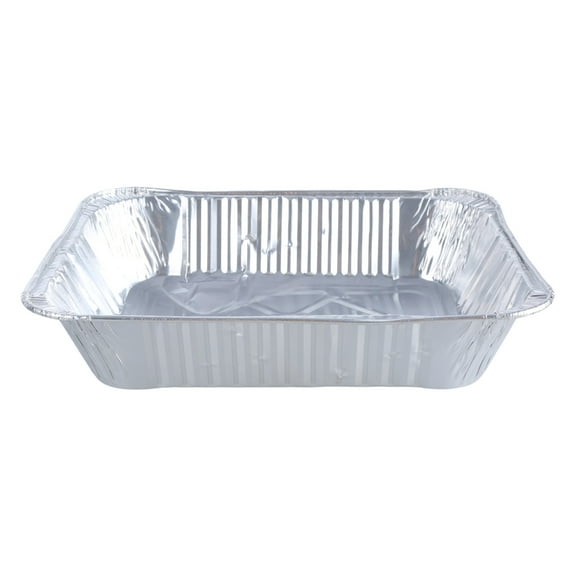 Zeiwohndc Pack of 10 Large Aluminium Foils Tray Disposables Pans Convenient Storage Box