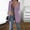 Purple, variant on Jacenvly 2024 Blazers for Women Lapels Long Sleeve Mid-Length Office Suit Blouse Pocket Solid Cardigan Coat Soft Comfort Fashion Refined Slimming Top