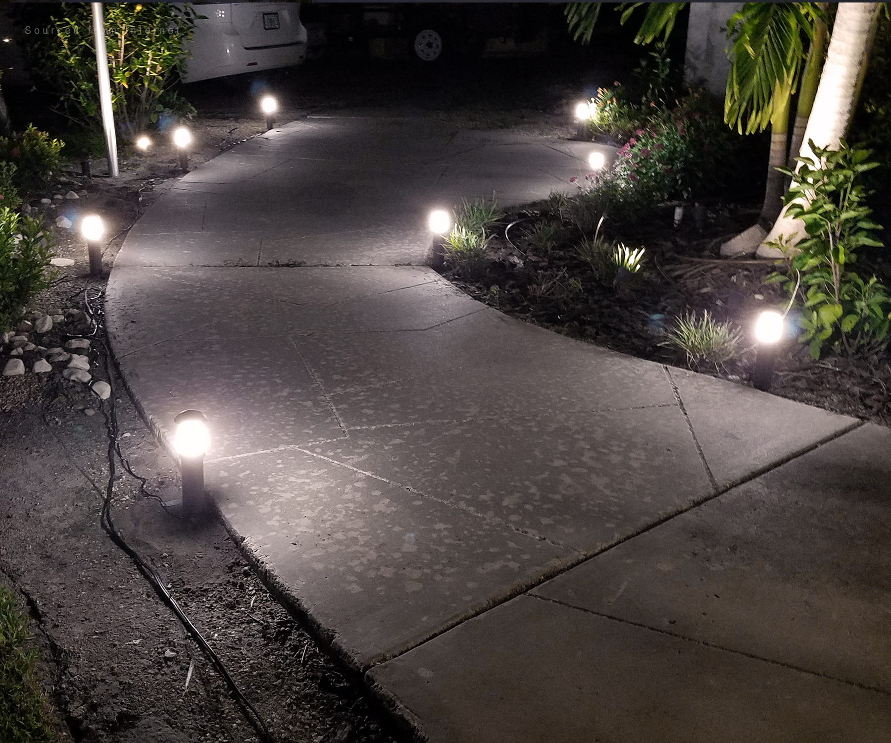 LEONLITE 12-Pack LED Landscape Lighting, 3W 12V Low Voltage Pathway Lights,  Outdoor Waterproof Garden Lights, ETL Listed, 4000K Cool White, for  Driveway, Sidewalk, Years Warranty
