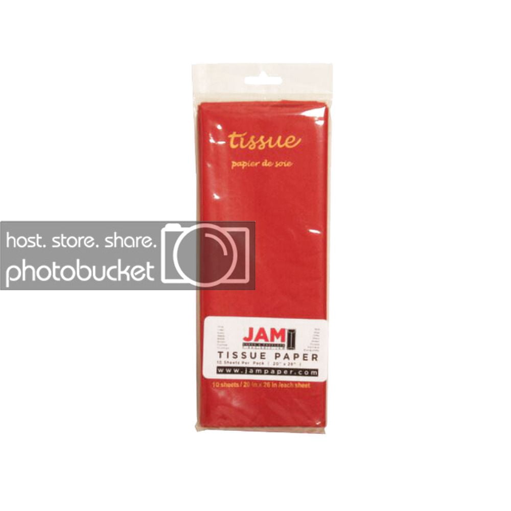 JAM Gift Bag Assortment, 2 Green Bags & Red Tissue Paper, 3/Pack