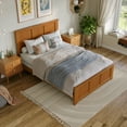thumbnail image 3 of AFI Madison Full Foundation Bed with Matching Footboard, Light Toffee, 3 of 12