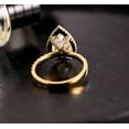 thumbnail image 4 of Jewelerix Gorgeous Pear Cut Ring 2.50 CT Moissanite Diamond Engagement Ring 18K Yellow/Rose Gold Proposal Comfort Fit Promise Rings, 4 of 5