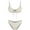 Beige, variant on High Waisted Thong Bikini Sets for Women Sexy Tie Front Two Piece Swimsuits High Waisted Cut Out Cheeky Bathing Suit