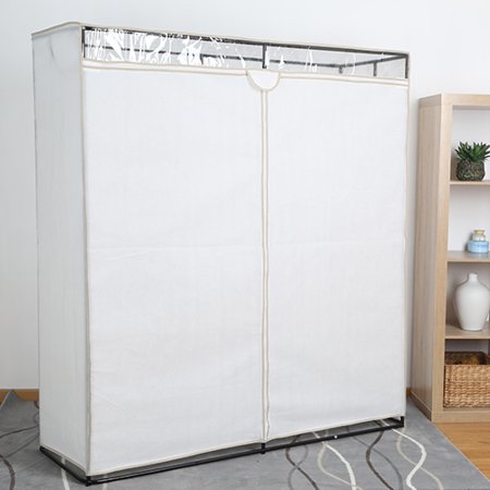 Mainstays 1 Tier Extra Wide 60 Clothes Closet With White Cover