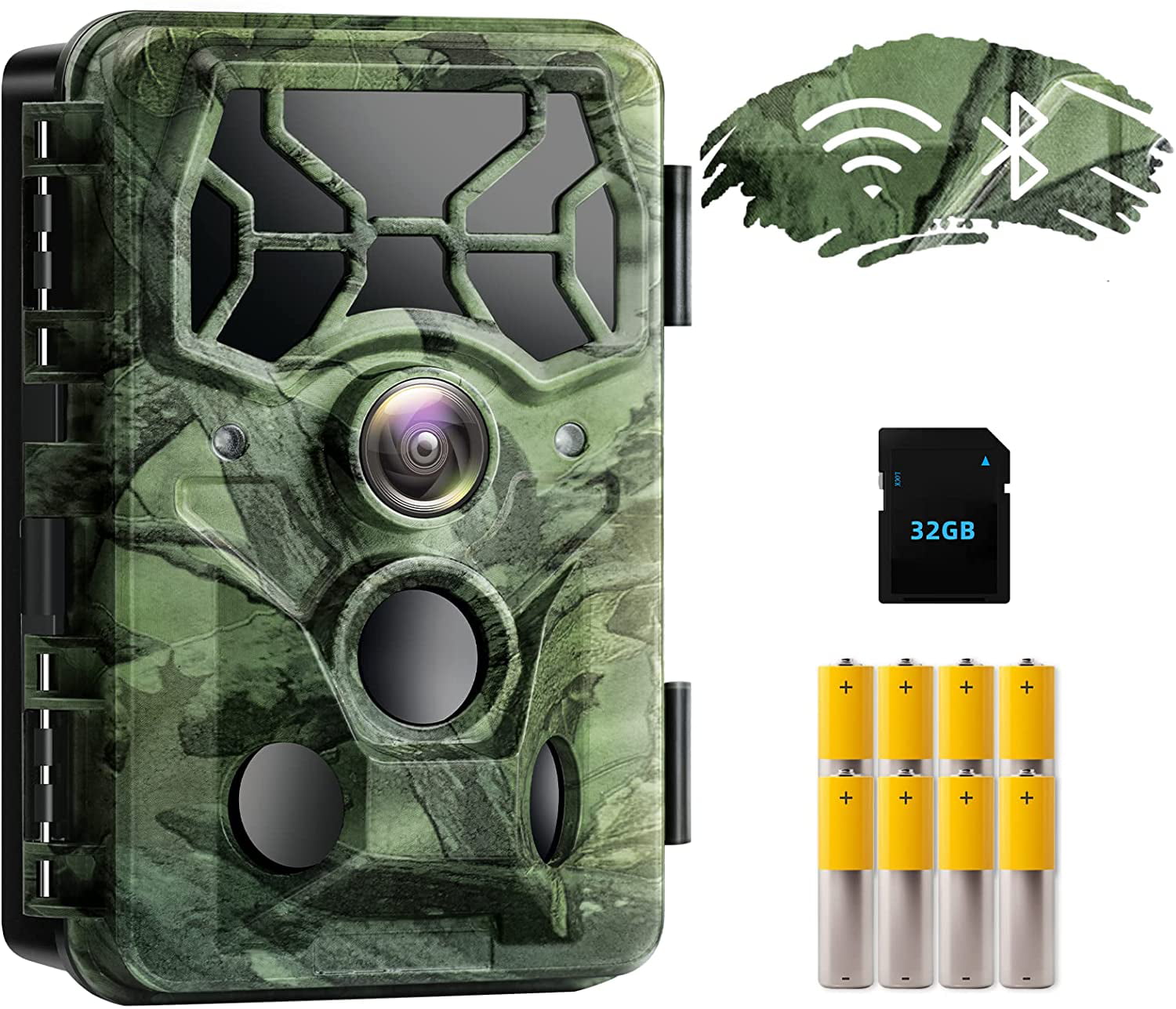 SONY 4K WIFI Bluetooth Trail Camera 30MP Hunting Wildlife IR Night Vision IP66 