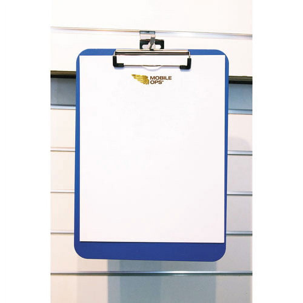 Unbreakable Recycled Clipboard, 0.25" Clip Capacity, Holds 8.5 x 11 Sheets, Blue | Bundle of 10 Each