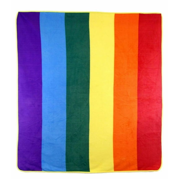 Rainbow Deluxe Polar Fleece Blanket