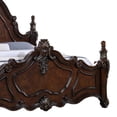 thumbnail image 2 of Benjara Frank King Size Bed, Carved Details, Finial Posts, Cherry Brown Solid Wood, 2 of 5