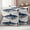 Light Beige Gray Blue Light Blue Dark Blue, variant on Vintage Fish Coastal Outdoor Waterproof Pillow Covers, Summer Beach Nautical Ocean Retro Decorative Square Throw Pillowcase Sofa Cushion Sham for Patio/Couch/Chair, 18"x18" 2 Pack