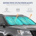 thumbnail image 4 of Balery Turquoise Wooden2 Parasol para parabrisas de coche de 2 piezas | Parasol plegable para parabrisas delantero de coche para la mayoría de sedanes-Large, 4 of 6
