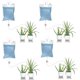 thumbnail image 1 of 4 sistemas de riego automático con bolsa de agua, 6,5 L, caudal ajustable para plantas de interior, plantas en maceta, goteo de doble pluma, 1 of 5