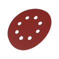 thumbnail image 3 of Herwey 10Pcs 125mm Forme Ronde Disques de Ponçage Rouge 8 Trous 60-1000 Grit Papiers de Sable, 3 of 3